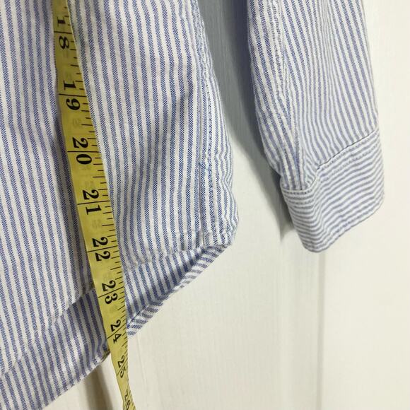 NWOT RALPH LAUREN Shirt Boys L Big-Pony Polo-Player #3 Navy-Stripe Blue White - Picture 6 of 7